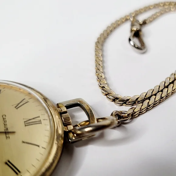 Vintage CARAVELLE Pocket Watch Swiss 17 Jewel Model 8222 Working Movement 1960s - Picture 5 of 7